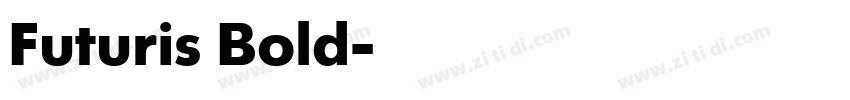 Futuris Bold字体转换